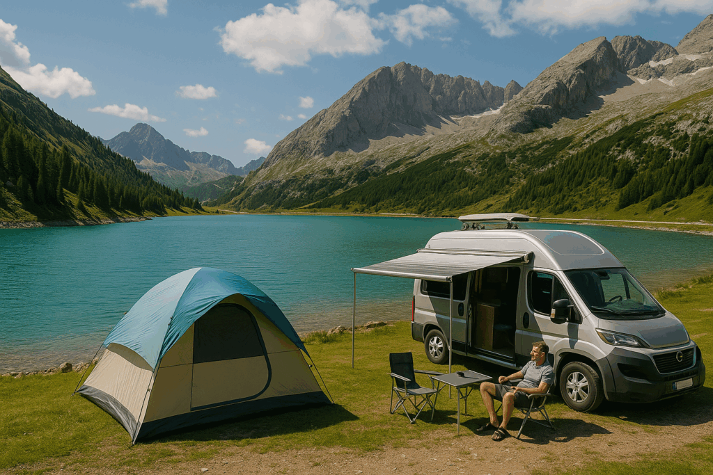 Fedaia Stausee Camping