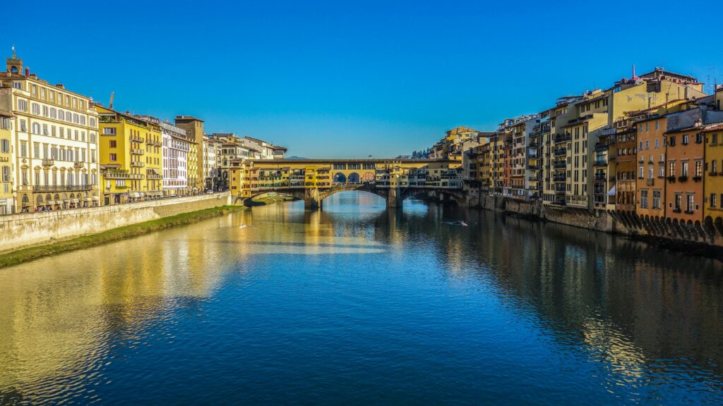 Florenz berühmte Brücke Ponte Vecchio