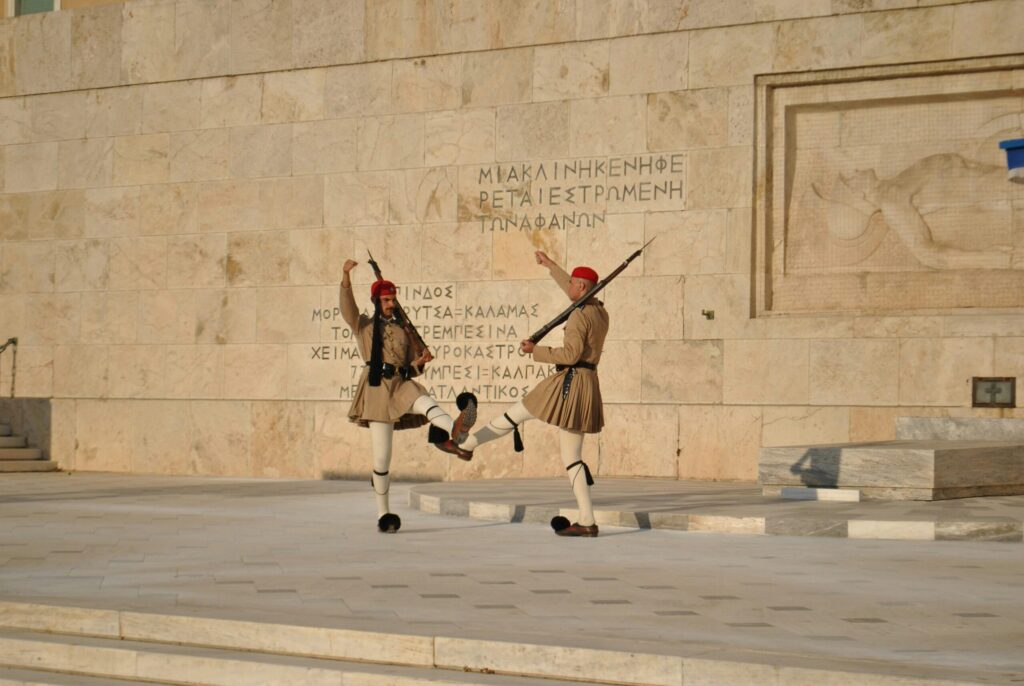 Wachablösung Am Grabmal Des Unbekannten Soldaten