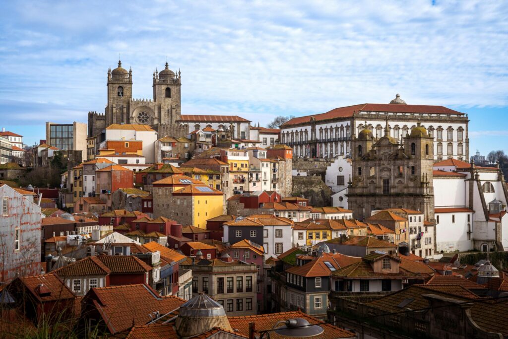 Blick auf die Kathedrale Sé do Porto