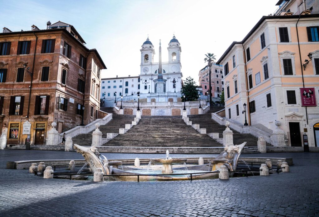 Spanische Treppe und Trinità dei Monti