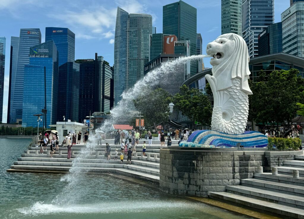 Wahrzeichen Singapurs - Merlion